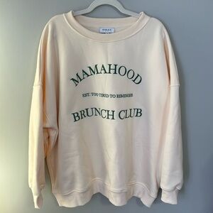 NWOT Gilli Women's Embroidered Cream Sweatshirt / Size XL